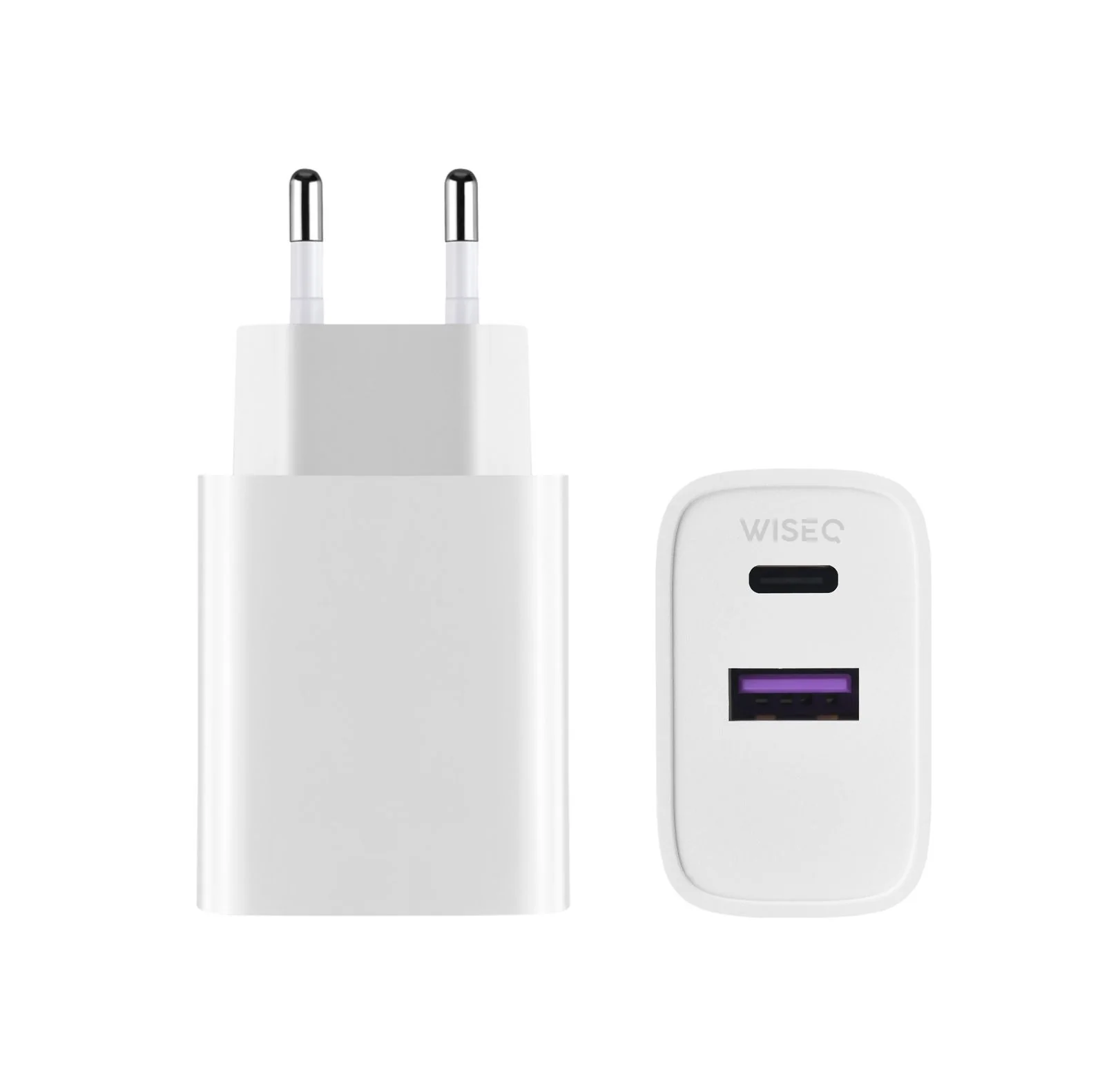 25W Dual Charge Snellader - Adapter - Wit - Afbeelding 2